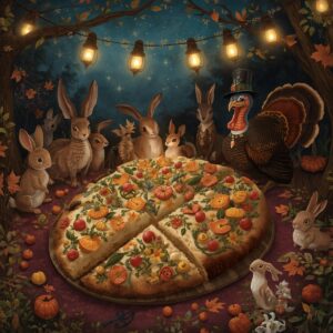 Thanksgiving Focaccia - Fall Decor Edition