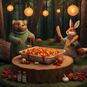 Thankgiving Stuffing with Red Chile Gravy