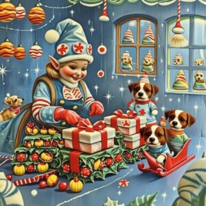 Holiday Pre-Order Doggie Cookies: Red and Green Half Size Gift Box